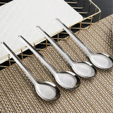 Maxbell 24Pcs Dinner Spoons Polished Soup Spoons for Gravies Cafe Bar Serving Sauce S