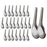 Maxbell 24Pcs Dinner Spoons Polished Soup Spoons for Gravies Cafe Bar Serving Sauce S