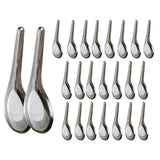 Maxbell 24Pcs Dinner Spoons Polished Soup Spoons for Gravies Cafe Bar Serving Sauce S