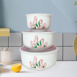 Maxbell 3x Mixing Bowl Set Multipurpose with Airtight Lids for Prepping Serving Food