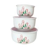 Maxbell 3x Mixing Bowl Set Multipurpose with Airtight Lids for Prepping Serving Food