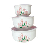 Maxbell 3x Mixing Bowl Set Multipurpose with Airtight Lids for Prepping Serving Food