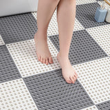 Maxbell Bath Mat Splicing Bathtub Mat Versatile Non Slip Waterproof Pool Mat Cushion Gray