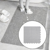 Maxbell Bath Mat Splicing Bathtub Mat Versatile Non Slip Waterproof Pool Mat Cushion Gray