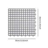 Maxbell Bath Mat Splicing Bathtub Mat Versatile Non Slip Waterproof Pool Mat Cushion Gray