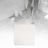 Maxbell Bath Mat Splicing Bathtub Mat Versatile Non Slip Waterproof Pool Mat Cushion White