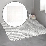 Maxbell Bath Mat Splicing Bathtub Mat Versatile Non Slip Waterproof Pool Mat Cushion White
