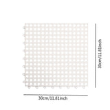 Maxbell Bath Mat Splicing Bathtub Mat Versatile Non Slip Waterproof Pool Mat Cushion White