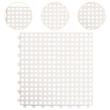 Maxbell Bath Mat Splicing Bathtub Mat Versatile Non Slip Waterproof Pool Mat Cushion White