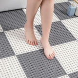 Maxbell Bath Mat Splicing Bathtub Mat Versatile Non Slip Waterproof Pool Mat Cushion White