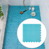 Maxbell Bath Mat Splicing Bathtub Mat Versatile Non Slip Waterproof Pool Mat Cushion Blue