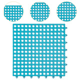 Maxbell Bath Mat Splicing Bathtub Mat Versatile Non Slip Waterproof Pool Mat Cushion Blue