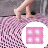 Maxbell Bath Mat Splicing Bathtub Mat Versatile Non Slip Waterproof Pool Mat Cushion Pink