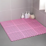 Maxbell Bath Mat Splicing Bathtub Mat Versatile Non Slip Waterproof Pool Mat Cushion Pink