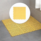 Maxbell Bath Mat Splicing Bathtub Mat Versatile Non Slip Waterproof Pool Mat Cushion Yellow