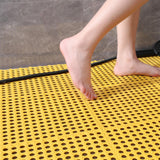 Maxbell Bath Mat Splicing Bathtub Mat Versatile Non Slip Waterproof Pool Mat Cushion Yellow