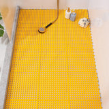 Maxbell Bath Mat Splicing Bathtub Mat Versatile Non Slip Waterproof Pool Mat Cushion Yellow