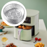 Maxbell 10x Aluminum Foil Dishes Round Tin Foil Bakeware for Buffet Cooking Catering Dish Diameter 11.5cm