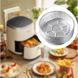 Maxbell 10x Aluminum Foil Dishes Round Tin Foil Bakeware for Buffet Cooking Catering Dish Diameter 11.5cm
