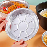 Maxbell 10x Aluminum Foil Dishes Round Tin Foil Bakeware for Buffet Cooking Catering Dish Diameter 11.5cm