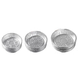 Maxbell 10x Aluminum Foil Dishes Round Tin Foil Bakeware for Buffet Cooking Catering Dish Diameter 11.5cm