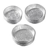 Maxbell 10x Aluminum Foil Dishes Round Tin Foil Bakeware for Buffet Cooking Catering Dish Diameter 11.5cm