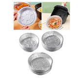 Maxbell 10x Aluminum Foil Dishes Round Tin Foil Bakeware for Buffet Cooking Catering Dish Diameter 11.5cm