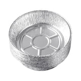 Maxbell 10x Aluminum Foil Dishes Round Tin Foil Bakeware for Buffet Cooking Catering Dish Diameter 11.5cm