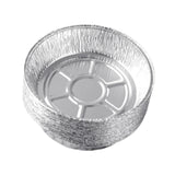 Maxbell 10x Aluminum Foil Dishes Round Tin Foil Bakeware for Buffet Cooking Catering Dish Diameter 11.5cm