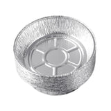 Maxbell 10x Aluminum Foil Dishes Round Tin Foil Bakeware for Buffet Cooking Catering Dish Diameter 11.5cm