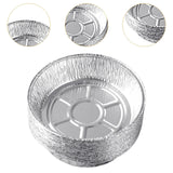 Maxbell 10x Aluminum Foil Dishes Round Tin Foil Bakeware for Buffet Cooking Catering Dish Diameter 11.5cm