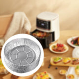 Maxbell 10x Aluminum Foil Dishes Round Tin Foil Bakeware for Buffet Cooking Catering Dish Diameter 13.5cm