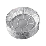 Maxbell 10x Aluminum Foil Dishes Round Tin Foil Bakeware for Buffet Cooking Catering Dish Diameter 13.5cm