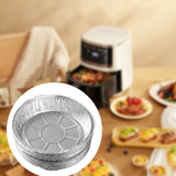 Maxbell 10x Aluminum Foil Dishes Round Tin Foil Bakeware for Buffet Cooking Catering Dish Diameter 16cm
