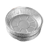 Maxbell 10x Aluminum Foil Dishes Round Tin Foil Bakeware for Buffet Cooking Catering Dish Diameter 16cm