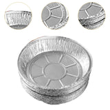 Maxbell 10x Aluminum Foil Dishes Round Tin Foil Bakeware for Buffet Cooking Catering Dish Diameter 16cm