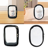 Maxbell Clear Figure Display Bag Compact Dustproof PVC Gift Display Case for Figures Square