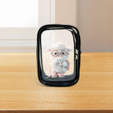 Maxbell Clear Figure Display Bag Compact Dustproof PVC Gift Display Case for Figures Square