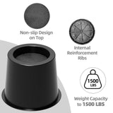 Maxbell Bed Risers Non Slip for Platform Bed Frame Elevators for Chair Couch Cabinet 4pcs