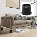 Maxbell Bed Risers Non Slip for Platform Bed Frame Elevators for Chair Couch Cabinet 9pcs