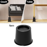 Maxbell Bed Risers Non Slip for Platform Bed Frame Elevators for Chair Couch Cabinet 9pcs