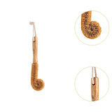 Maxbell Coconut Fibers Brush with Long Handle for Feeding Bottle Coffee Mugs Glasses 24cmx5cm