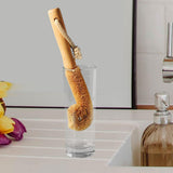 Maxbell Coconut Fibers Brush with Long Handle for Feeding Bottle Coffee Mugs Glasses 24cmx5cm