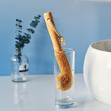 Maxbell Coconut Fibers Brush with Long Handle for Feeding Bottle Coffee Mugs Glasses 24cmx5cm