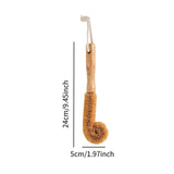 Maxbell Coconut Fibers Brush with Long Handle for Feeding Bottle Coffee Mugs Glasses 24cmx5cm