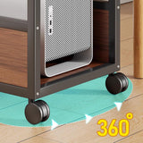 Maxbell PC Stand for PC Tower, Printer, Home Office with Wheels Rolling Printer Cart