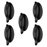 Maxbell 5Pcs Cabinet Auxiliary Handles Open Sliding Door Handles for Bathroom Closet Black