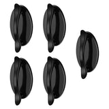 Maxbell 5Pcs Cabinet Auxiliary Handles Open Sliding Door Handles for Bathroom Closet Black