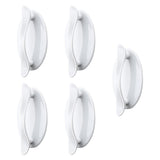 Maxbell 5Pcs Cabinet Auxiliary Handles Open Sliding Door Handles for Bathroom Closet White