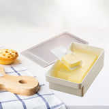 Maxbell Butter Dish with Lid Easy Clean Butter Container for Biscuits Butter Kitchen S